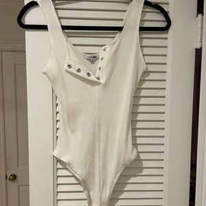 White Fashion Nova bodysuit